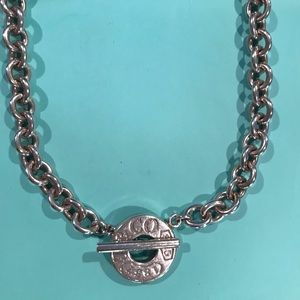 Tiffany & Co 1837 flat toggle circle necklace